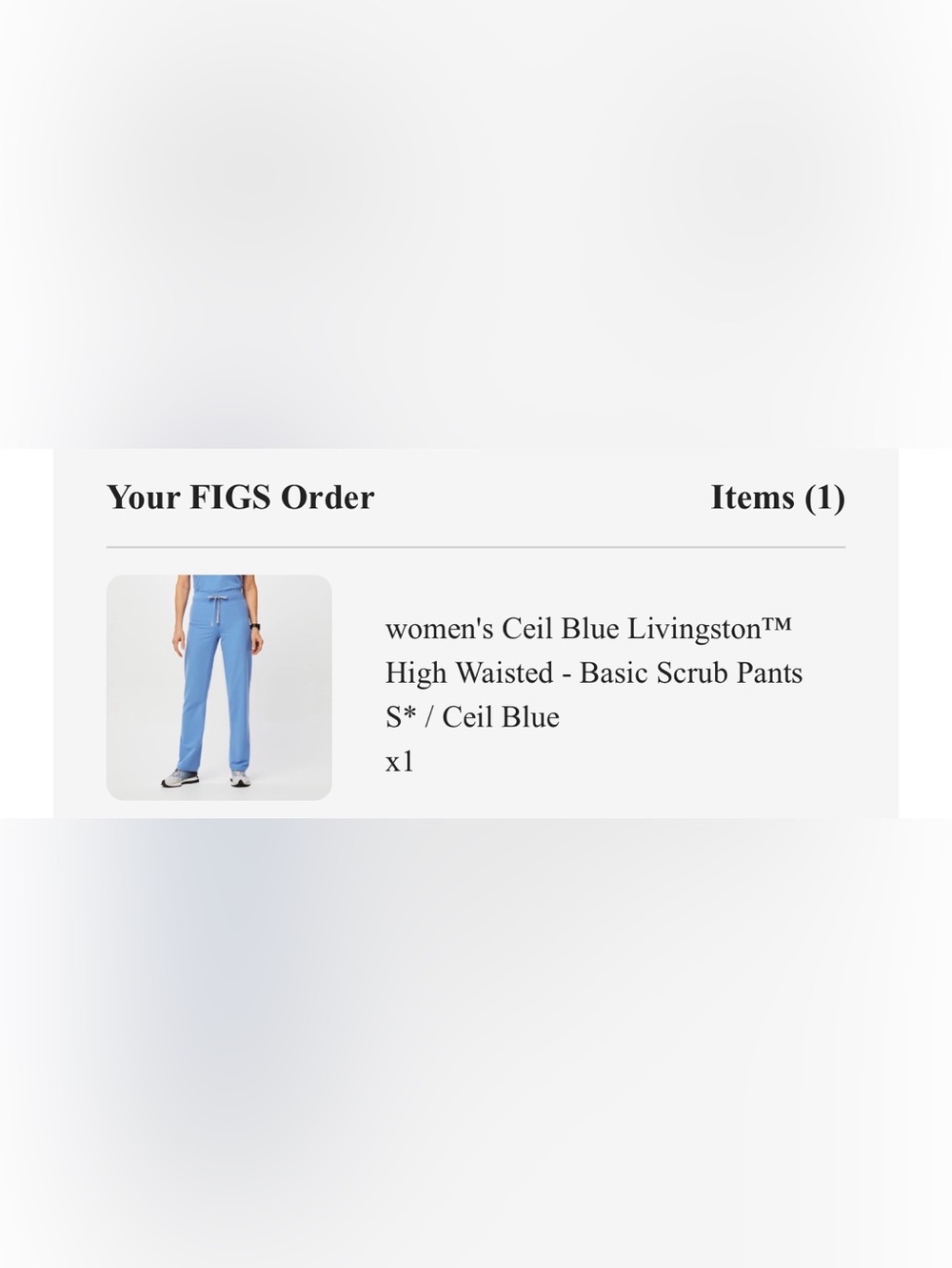 Figs Women's Straight Leg Pants in Ceil Blue